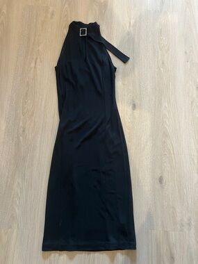 Nico Nico Dress with Rhinestone Collar Black Sz M